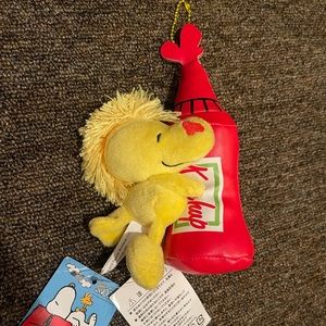 Charlie Brown Woodstock Ketchup Themed Keychain